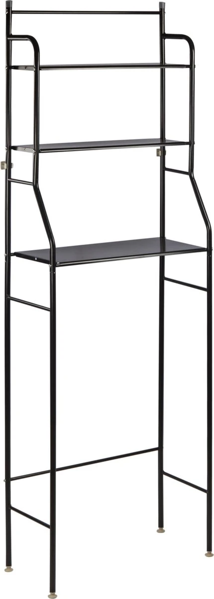 Alora Wc Rek Opbergrek - Stellingkast Metaal - Opbergrek Metaal - Badkamerrek - Wc Kastje - Zwart - Wc Meubel 5 Alora Wc Rek Opbergrek - Stellingkast Metaal - Opbergrek Metaal - Badkamerrek - Wc Kastje - Zwart - Wc Meubel - Afbeelding 5