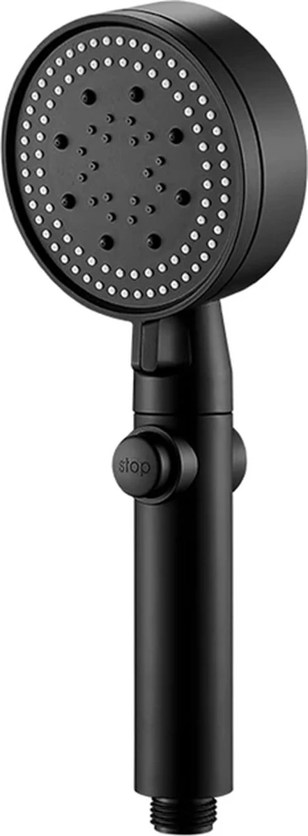 Merkloos Waterbesparende Douchekop - Handdouche - Regendouche - Met ECO STOP Knop - 5 Standen - ABS - Zwart 10 Merkloos Waterbesparende Douchekop - Handdouche - Regendouche - Met ECO STOP Knop - 5 Standen - ABS - Zwart - Afbeelding 10