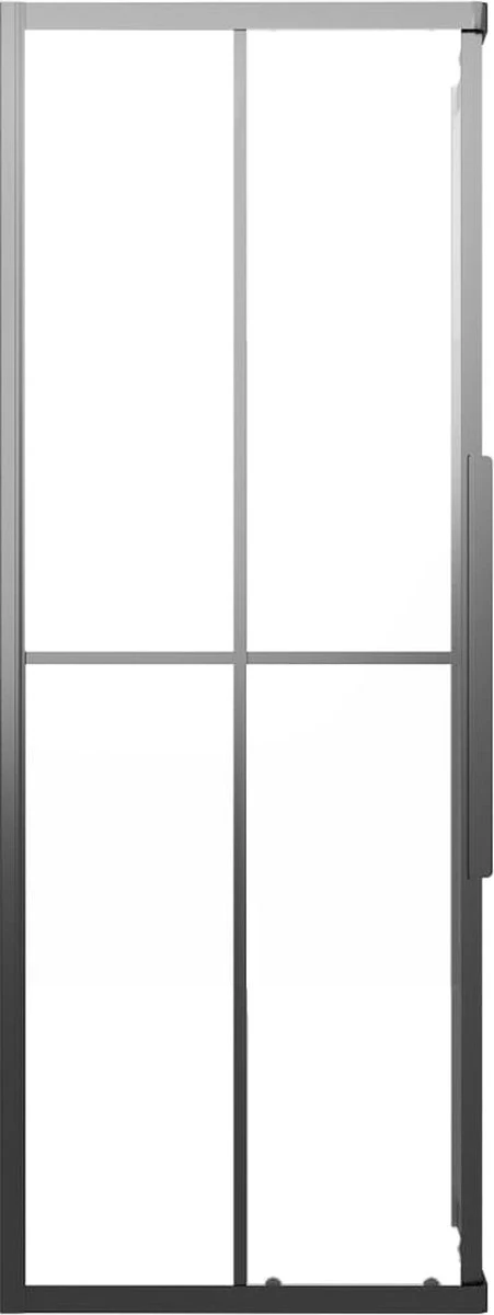 Furniture Limited - Douchecabine 70x70x180 Cm Mat ESG Zwart 3 Furniture Limited - Douchecabine 70x70x180 Cm Mat ESG Zwart - Afbeelding 3