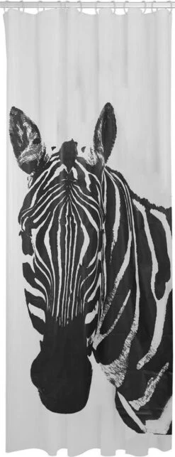 Sealskin Zebra Douchegordijn 180x200 Cm - Peva - Zwart / Wit