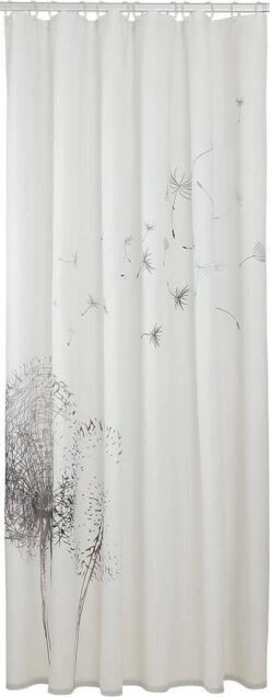 Sealskin Flow Douchegordijn 180x200 Cm - Polyester - Zwart / Wit