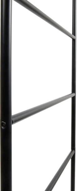 Lifa Bathing Handdoekladder - Multifunctionele Handdoekenrek - Zwarte Handdoekhouder - Staand - 5 Treden - Metaal - Voor Kleding, Handdoeken En Beddengoed - Badkamer, Keuken En Woonkamer - 50 X 160 Cm -Badkamer Kast Winkel 483x1200