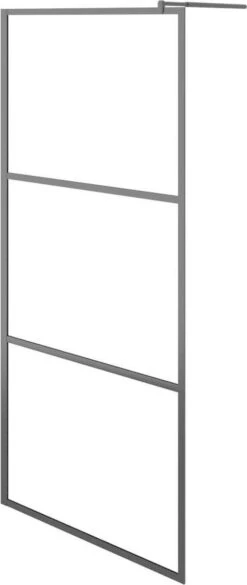 VidaXL Inloopdouchewand Transparant 90x195 Cm ESG-glas Zwart 16 VidaXL Inloopdouchewand Transparant 90x195 Cm ESG-glas Zwart -Badkamer Kast Winkel 507x1200