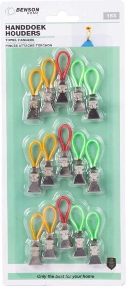 Merkloos Benson Handdoekhouders - Handdoekclips - 15 Stuks 10 Merkloos Benson Handdoekhouders - Handdoekclips - 15 Stuks -Badkamer Kast Winkel 528x1200