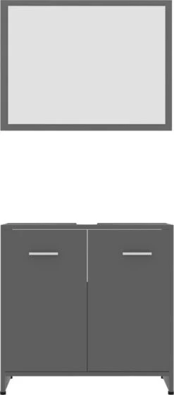 Decoways - Badkamermeubelset Spaanplaat Grijs -Badkamer Kast Winkel 529x1200 3