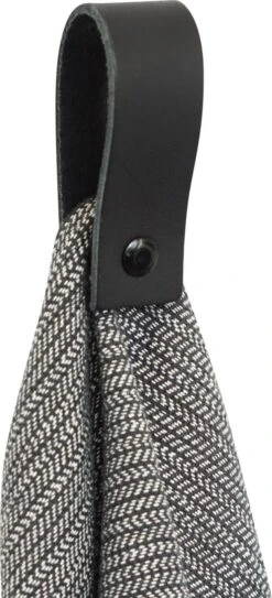 SETPRIJS - 2x Leren Magneet-lus - ZWART - Handles And More® (handdoekhaak - Handdoekhaakje - Handdoeklus - Handdoekhanger - Magnetische Handdoekhouder) -Badkamer Kast Winkel 546x1200