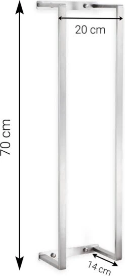 VDN Stainless Handdoekrek - Handdoekrek Badkamer - RVS - Handdoekenrek - Handdoekhouder -Badkamer Kast Winkel 547x1200