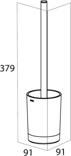 Tiger Tune Toiletaccessoires 3st. Incl. WC/Toilet Borstel, Rolhouder & Handdoekhaak - Messing/Zwart -Badkamer Kast Winkel 547x1200 4