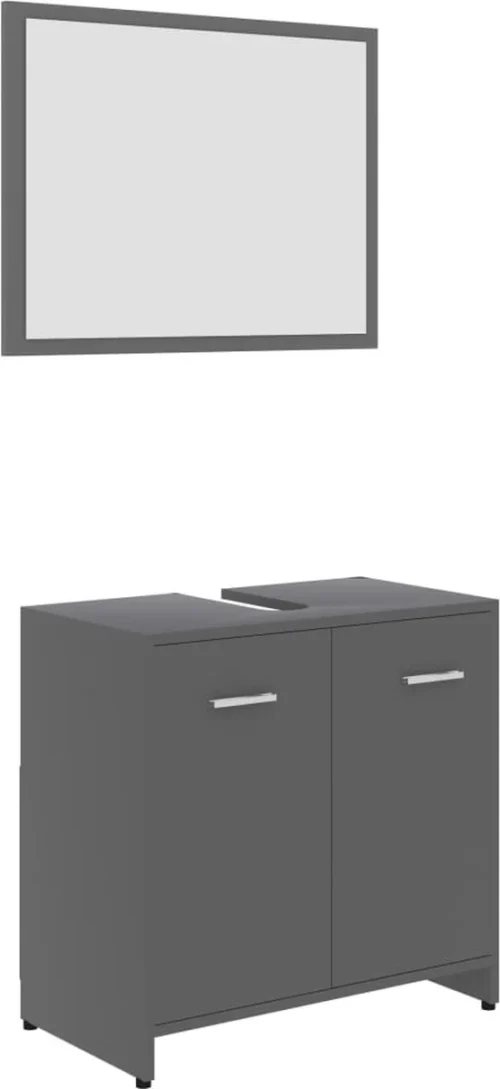 Decoways - Badkamermeubelset Spaanplaat Grijs -Badkamer Kast Winkel 551x1200 2