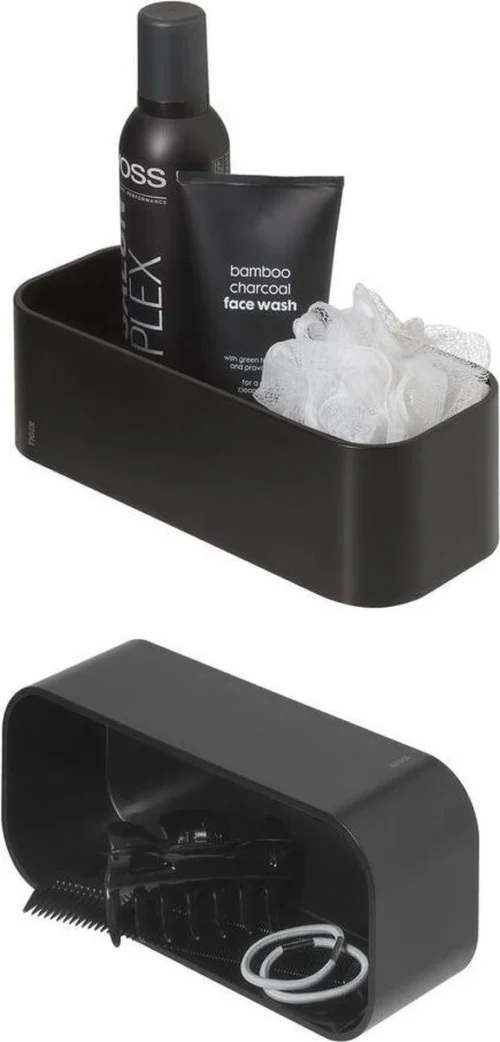 Tiger 2-Store - Wandrekje / Douchemandje - 25 Cm - Zwart