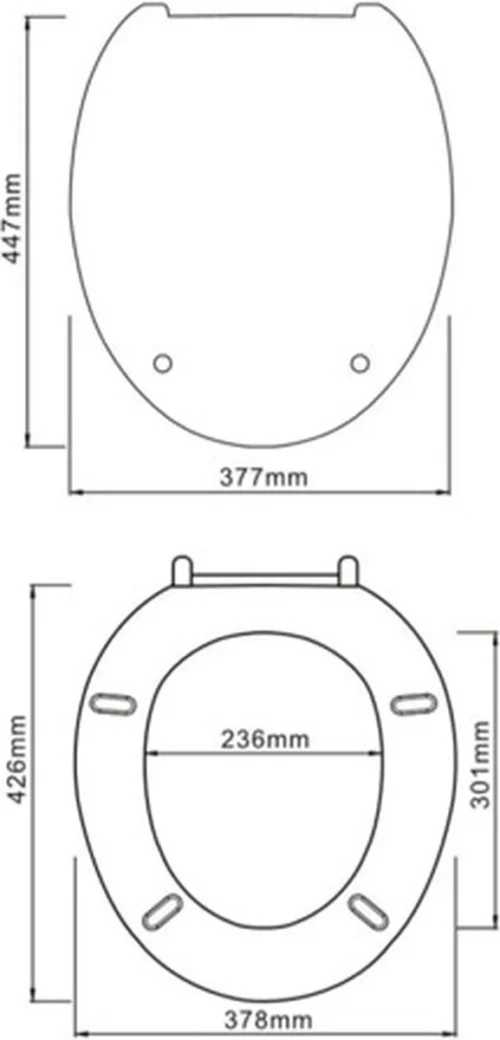 SCHÜTTE WC-Bril 10220 DUROPLAST - Antibacterieel - Soft Close - Gelakt - Wit -Badkamer Kast Winkel 577x1200 2