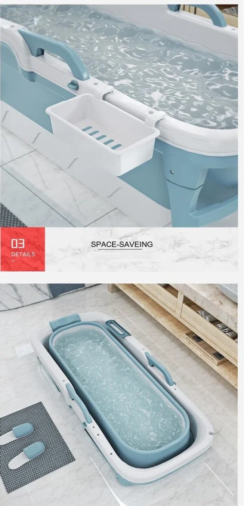 Foresta Opvouwbaar Bad Voor Volwassenen - 150cm - Bath Bucket - Blauw 14 Foresta Opvouwbaar Bad Voor Volwassenen - 150cm - Bath Bucket - Blauw -Badkamer Kast Winkel 579x1200 5