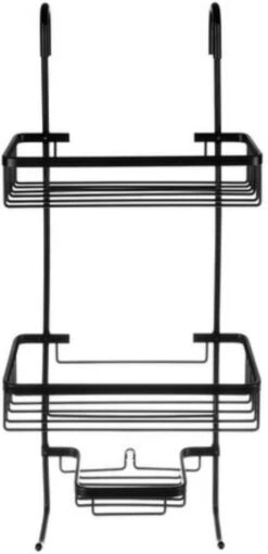 Recalma Doucherek 3 Laags - Monteren Zonder Boren - Zwart - Zuignap - Ook Voor Grote Flessen - Opbergrek Douche - 3 Etages 8 Recalma Doucherek 3 Laags - Monteren Zonder Boren - Zwart - Zuignap - Ook Voor Grote Flessen - Opbergrek Douche - 3 Etages -Badkamer Kast Winkel 581x1200