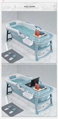 Foresta Opvouwbaar Bad Voor Volwassenen - 150cm - Bath Bucket - Blauw 17 Foresta Opvouwbaar Bad Voor Volwassenen - 150cm - Bath Bucket - Blauw -Badkamer Kast Winkel 590x1200 1