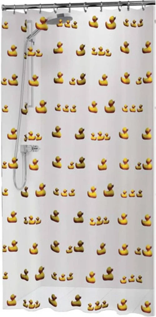 Sealskin Duckling Douchegordijn 180x200 Cm - PEVA - Geel