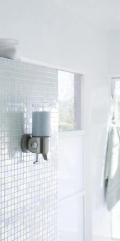 Simplehuman Zeepdispenser Wand Duo - RVS - 22.6x9.4x24.5 Cm - Zilver -Badkamer Kast Winkel 600x1200 4