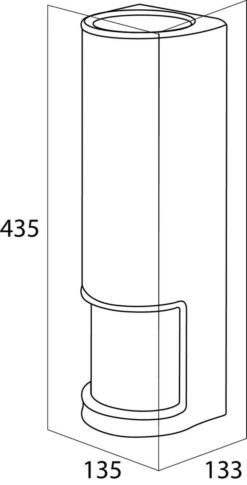 Tiger Palma Reserverolhouder - Wit -Badkamer Kast Winkel 611x1200 1
