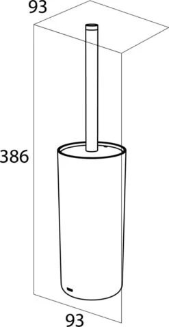 Tiger Urban - Toiletborstel Met Houder Vrijstaand - Zwart -Badkamer Kast Winkel 620x1200