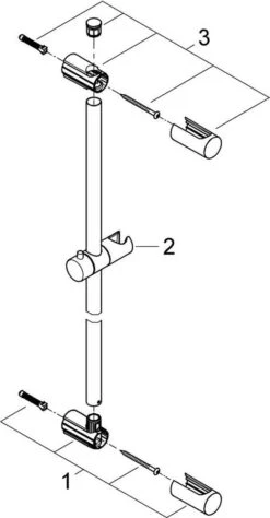 GROHE QuickFix Vitalio Glijstang - 60 Cm -Badkamer Kast Winkel 625x1200 1