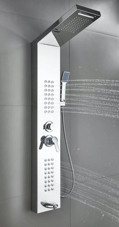 Badplaats Douchepaneel Toulon - RVS - Regendouche Met Mengkraan En Douchekop 9 Badplaats Douchepaneel Toulon - RVS - Regendouche Met Mengkraan En Douchekop -Badkamer Kast Winkel 628x1200 2