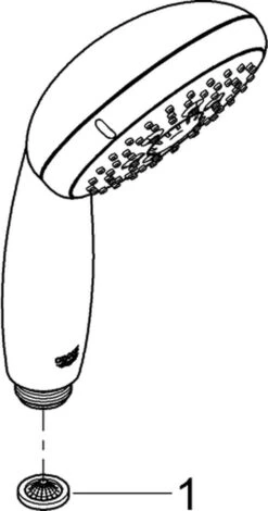 GROHE QuickFix Vitalio Start 100 Douchekop - 3 Straalsoorten - Ø 10 Cm - EcoJoy - 26031000 -Badkamer Kast Winkel 631x1200 2