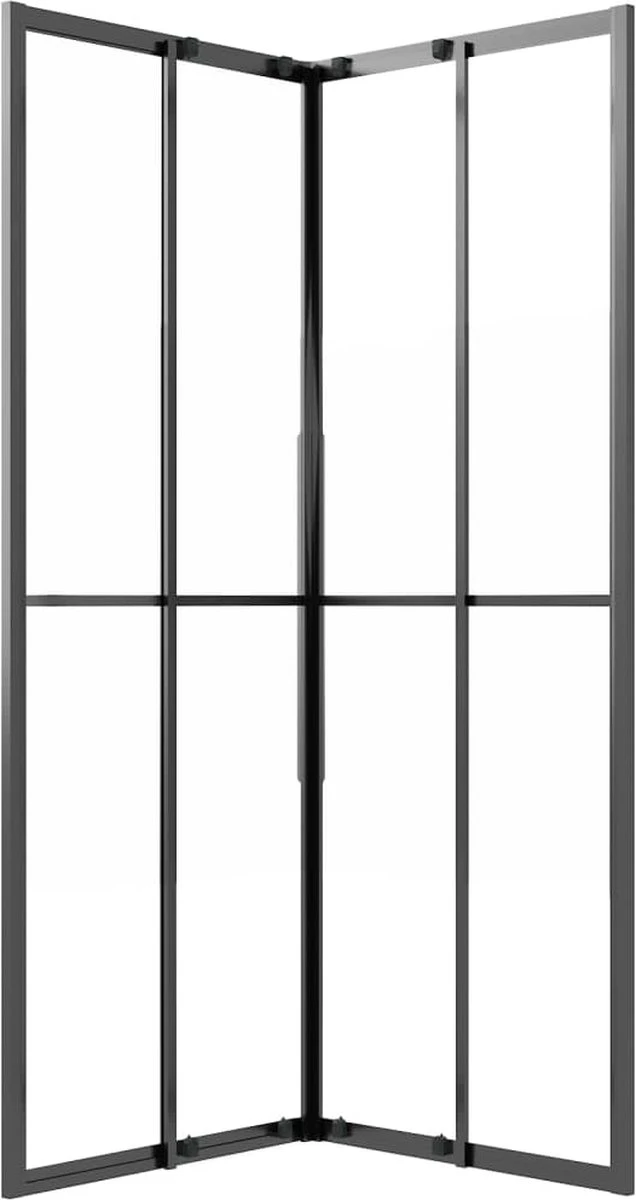 Furniture Limited - Douchecabine 70x70x180 Cm Mat ESG Zwart 7 Furniture Limited - Douchecabine 70x70x180 Cm Mat ESG Zwart - Afbeelding 7