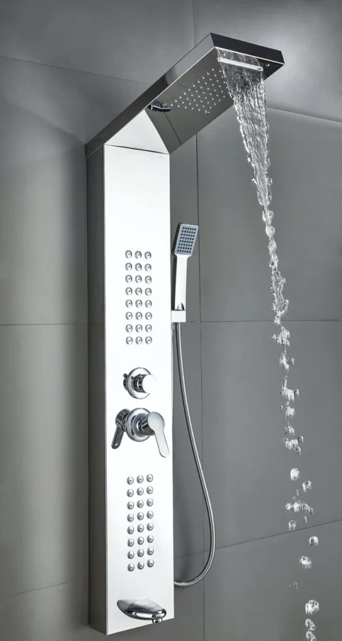 Badplaats Douchepaneel Toulon - RVS - Regendouche Met Mengkraan En Douchekop 10 Badplaats Douchepaneel Toulon - RVS - Regendouche Met Mengkraan En Douchekop -Badkamer Kast Winkel 641x1200 3