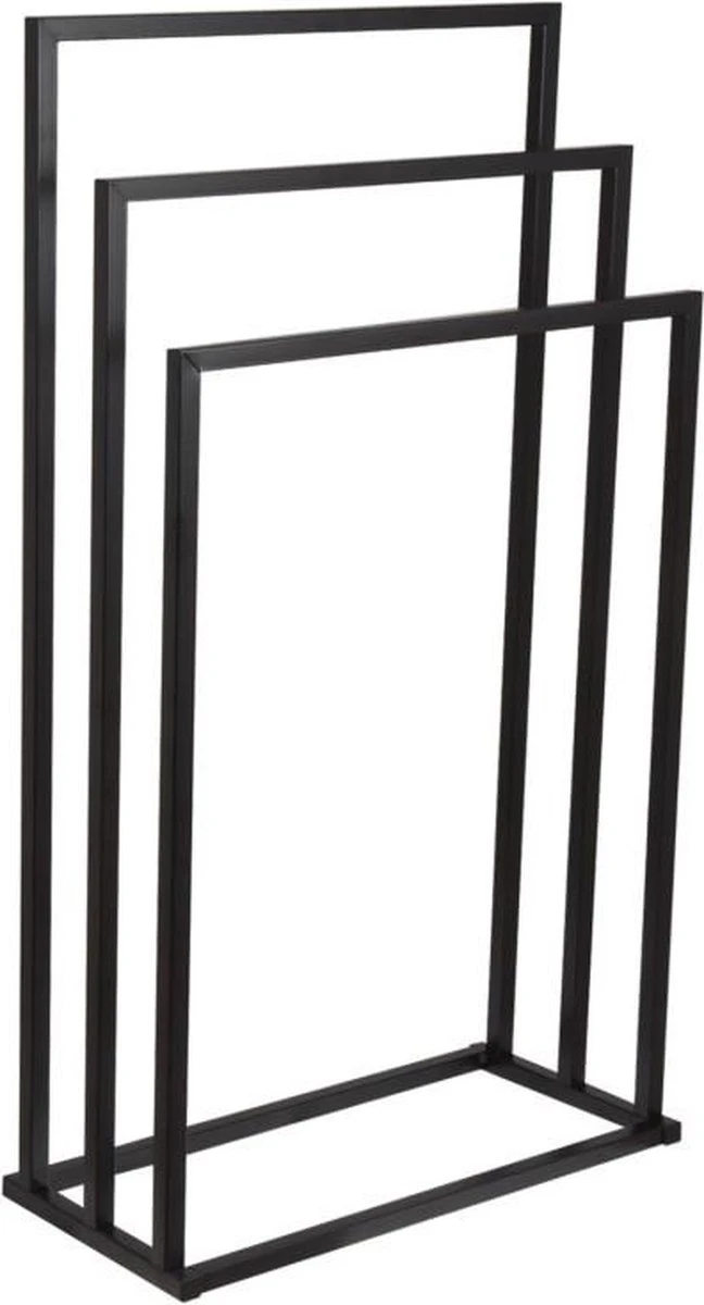 Badkamerhanger Handdoekenrek 3 Armen Zwart 2 Badkamerhanger Handdoekenrek 3 Armen Zwart - Afbeelding 2