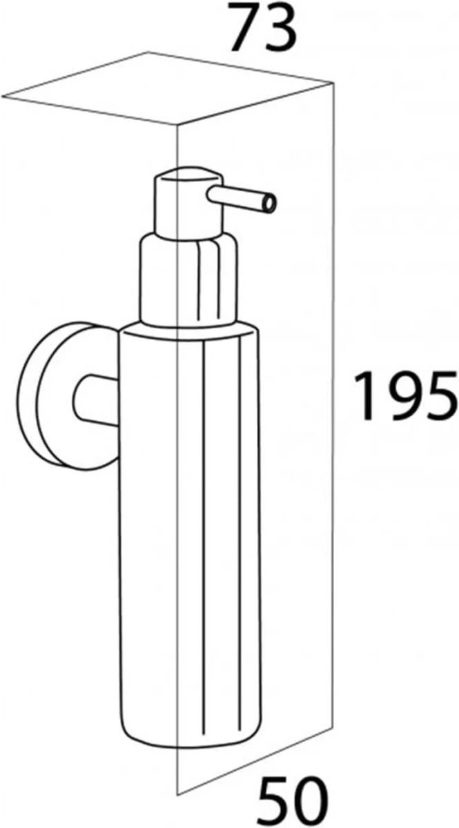 Tiger Boston Zeepdispenser - RVS Geborsteld 2 Tiger Boston Zeepdispenser - RVS Geborsteld - Afbeelding 2