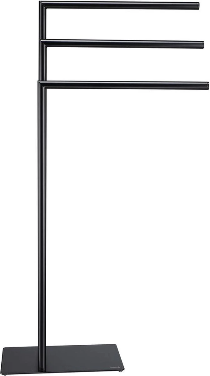 Sealskin Tube - Handdoekrek 3-armig Vrijstaand - Zwart 3 Sealskin Tube - Handdoekrek 3-armig Vrijstaand - Zwart - Afbeelding 3
