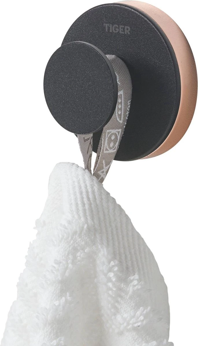 Tiger Urban - Handdoekhaak - 2 Stuks - Zwart - ø 5 Cm - Inclusief 4 Decorringen - Zelfklevend 3 Tiger Urban - Handdoekhaak - 2 Stuks - Zwart - ø 5 Cm - Inclusief 4 Decorringen - Zelfklevend - Afbeelding 3