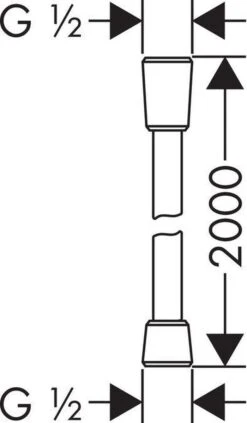 Hansgrohe Isiflex'B Doucheslang - 160 Cm - Chroom -Badkamer Kast Winkel 700x1200 3