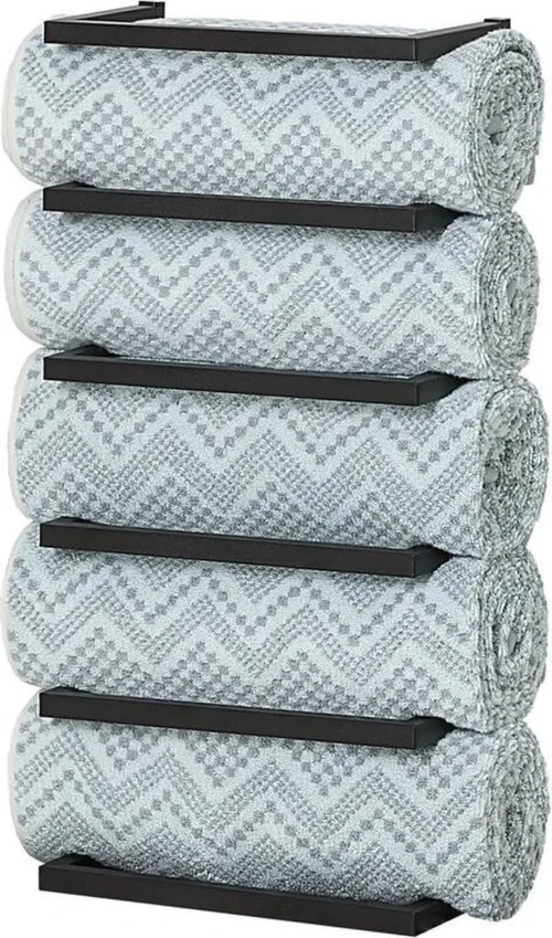 Sealskin Carré - Handdoekrek Groot - 12 X 24 X 48 Cm - Zwart