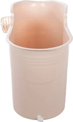 HelloBath® - Bath Bucket - XL - 125 Cm - Brazilian Sand - Zitbad - Ligbad (Verzending In Doos) - Incl. Badplank En Kraantje -Badkamer Kast Winkel 724x1200 2