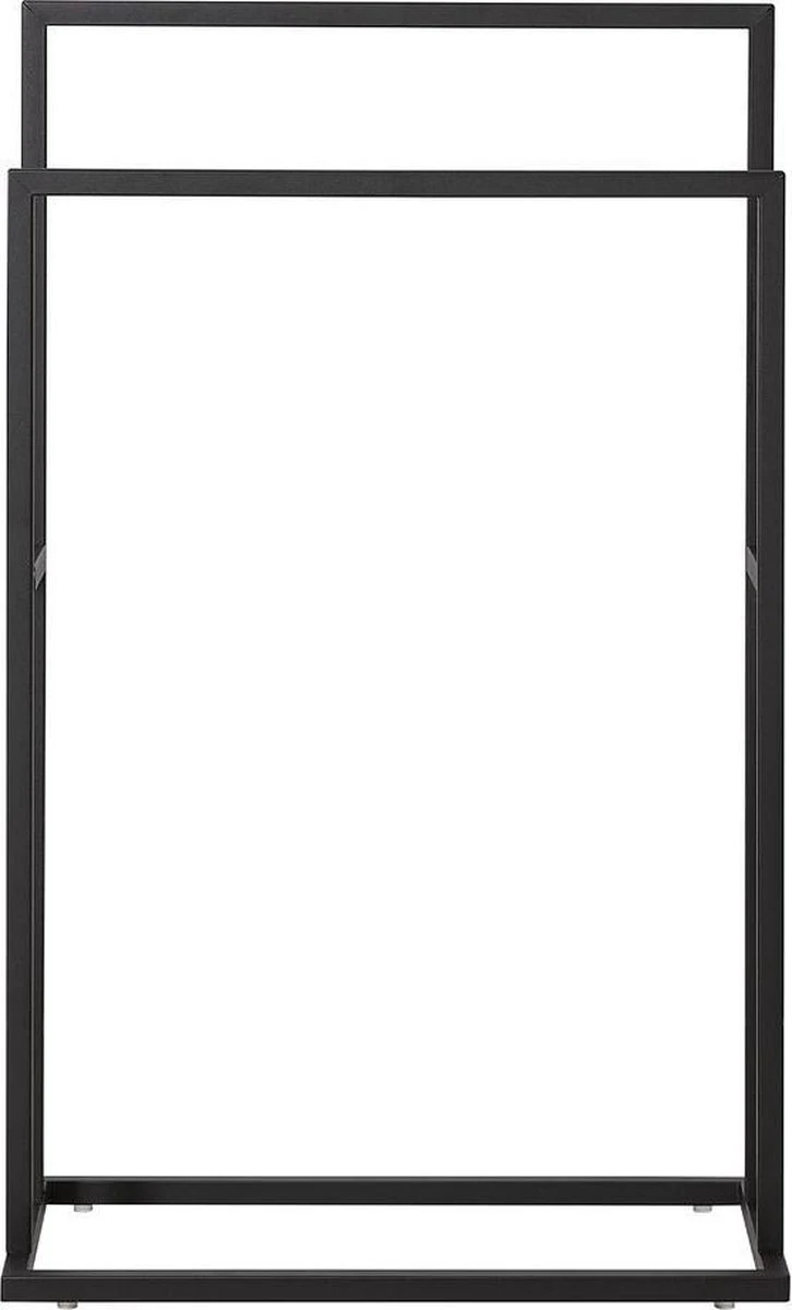 Sealskin Carré - Handdoekrek - 24 X 48 X 78,5 Cm - Vrijstaand - Zwart 2 Sealskin Carré - Handdoekrek - 24 X 48 X 78,5 Cm - Vrijstaand - Zwart - Afbeelding 2