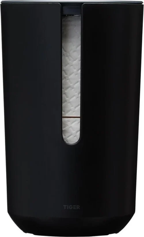 Tiger Tess - Reserverolhouder Met Deksel - Vrijstaand - Zwart / Antraciet