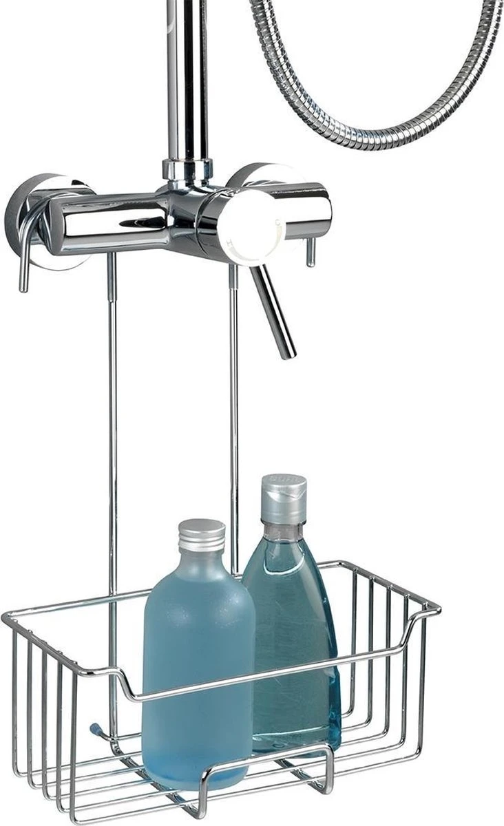 WENKO Doucherek Milo 25x36cm RVS Glanzend - Doucherek Zonder Boren - Doucherek Hangend 7 WENKO Doucherek Milo 25x36cm RVS Glanzend - Doucherek Zonder Boren - Doucherek Hangend - Afbeelding 7