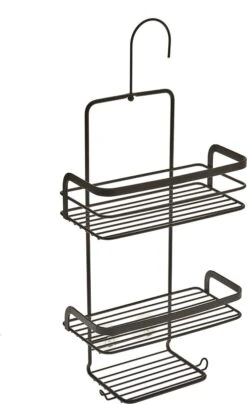 Tomado - Metaltex - Origin Line - Doucherek Met Haak - 23x12x38/47cm - Zwart
