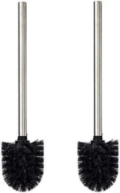Merkloos Universele Toilet Borstel Zwart Met Handgreep RVS - Wc Borstel - Toiletborstel - Set Van 2 -Badkamer Kast Winkel 746x1200 1