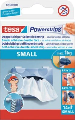 Tesa Powerstrips Dubbelzijdige Kleefstrips Small - 14 Stuks -Badkamer Kast Winkel 747x1200 3