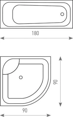 FUNNY PENGUINS - Waterdicht Douchegordijn - Met GRATIS 12 Ringen - Anti-Schimmel Badkamer Gordijn - Wasbaar - 100% Polyester - Pinguins Design - 180X180 CM -Badkamer Kast Winkel 748x1200 4