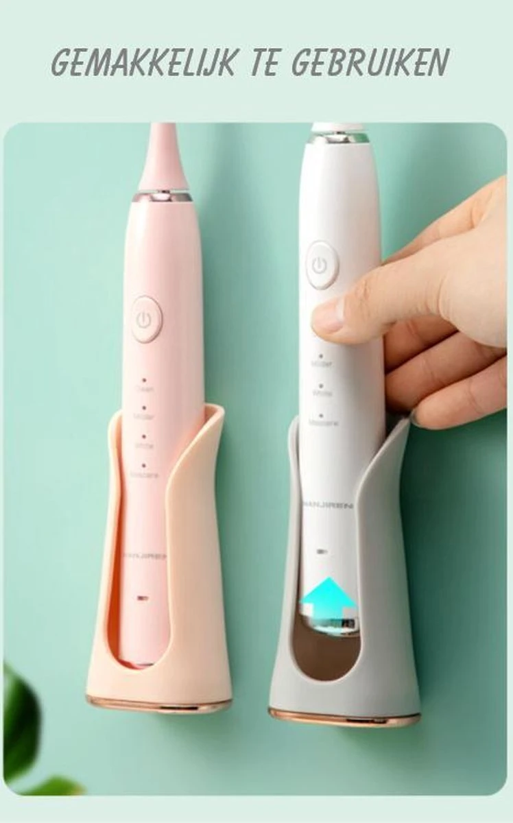 Happy Goodz Houder - Elektrische Tandenborstelhouder - GRIJS 1 Stuk - Flexibele Siliconen - Hangend Aan De Muur Zonder Boren - Geschikt Voor Oral-b & Philips Sonicare - Toothbrush Holder 4 Happy Goodz Houder - Elektrische Tandenborstelhouder - GRIJS 1 Stuk - Flexibele Siliconen - Hangend Aan De Muur Zonder Boren - Geschikt Voor Oral-b & Philips Sonicare - Toothbrush Holder - Afbeelding 4