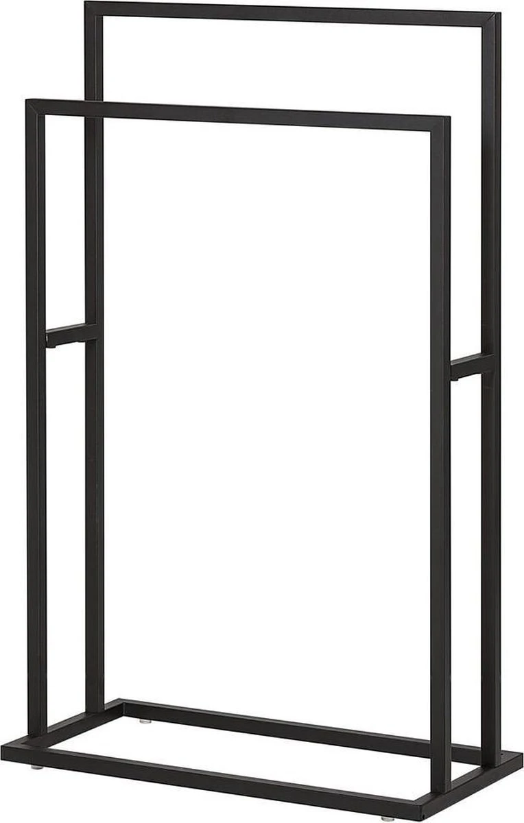 Sealskin Carré - Handdoekrek - 24 X 48 X 78,5 Cm - Vrijstaand - Zwart 3 Sealskin Carré - Handdoekrek - 24 X 48 X 78,5 Cm - Vrijstaand - Zwart - Afbeelding 3