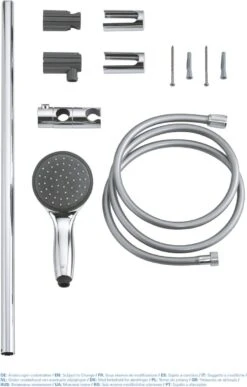 GROHE QuickFix Vitalio Start II Doucheset - Waterbesparende Handdouche - ø 10 Cm - Glijstang 60 Cm - Doucheslang 175 Cm -Badkamer Kast Winkel 765x1200 4