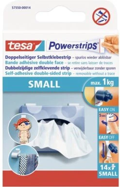 Tesa Powerstrips Dubbelzijdige Kleefstrips Small - 14 Stuks -Badkamer Kast Winkel 768x1200