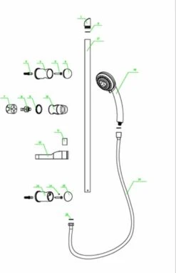 SCHÜTTE Fresh Doucheset Met Handdouche - 76 Cm Glijstang - 8 Standen - Chroom -Badkamer Kast Winkel 775x1200