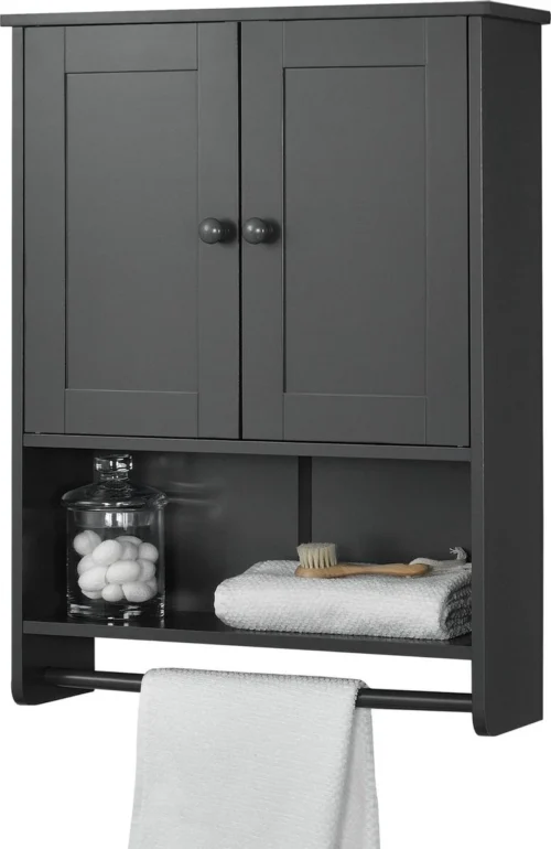 Badkamerkast Steyr Voor Wandmontage 65x48,7x14,5 Cm Donkergrijs