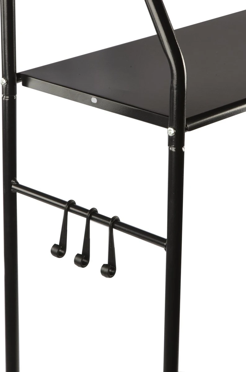 Alora Wc Rek Opbergrek - Stellingkast Metaal - Opbergrek Metaal - Badkamerrek - Wc Kastje - Zwart - Wc Meubel 3 Alora Wc Rek Opbergrek - Stellingkast Metaal - Opbergrek Metaal - Badkamerrek - Wc Kastje - Zwart - Wc Meubel - Afbeelding 3