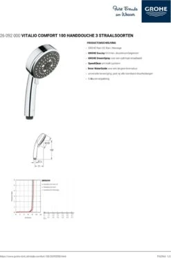 GROHE Vitalio Comfort Douchekop III - Ø 10 Cm - 9,5 L/min -Badkamer Kast Winkel 797x1200 1