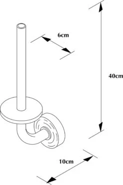 SODEAL Luxe Reserverolhouder Zwart - Reserverolhouder Hangend - Toiletrolhouder Zwart - Wc Rolhouder Zwart -Badkamer Kast Winkel 798x1200